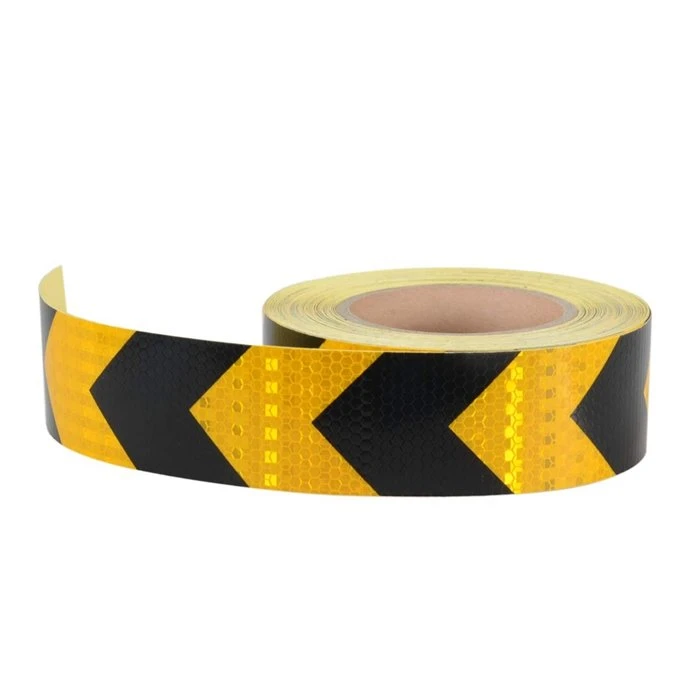 yellow black reflective tape
