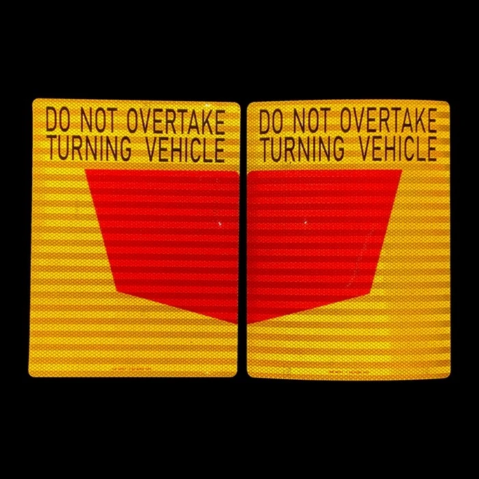 rear marking sticker rear marking sticker