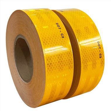 Gult endurskinsband fyrir eftirvagna